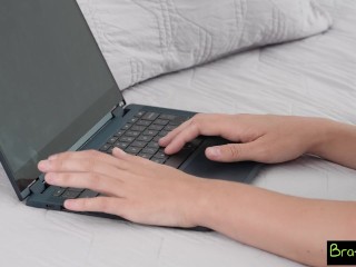 Ruby Moon Challenges Stepbro, "If You Can Make me Cum, I will Let You Fuck Me" - S34:E10