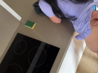fucked hot stepmom in the kitchen