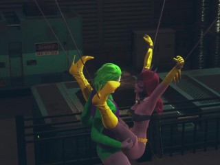 Batwoman gettin Joker´s dick