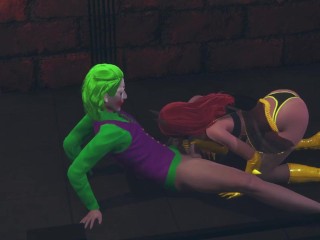 Batwoman gettin Joker´s dick