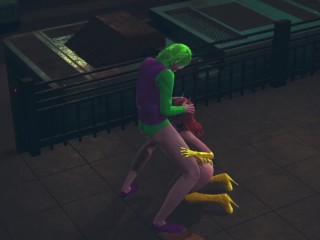 Batwoman gettin Joker´s dick