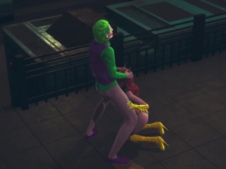Batwoman gettin Joker´s dick