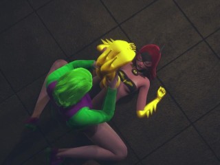 Batwoman gettin Joker´s dick