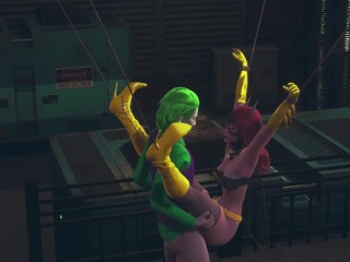 Batwoman gettin Joker´s dick