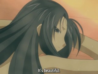 Cutie with long Hairs likes to Ride Cock hentai animation