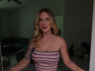 Fucking a Cheating, Blonde, Big Titty Housewife "I'm just really horny and my husband is at work"