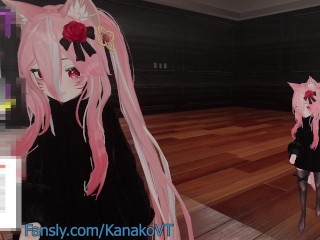 Flat Titties Friday ~~~ Catgirl Kanako Teases Chat with her Tiny Boobs ~~~ ASMR MOANS & Vibrator