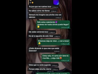  me vio en bragas, no se aguantó y terminó montando su verga