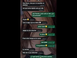  me vio en bragas, no se aguantó y terminó montando su verga