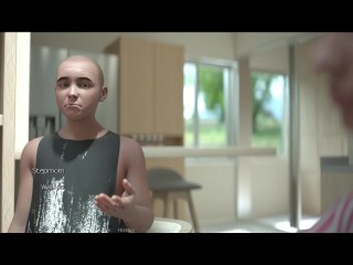 Living With Vicky - Chapter 2 - Stan grabbed vicky's breast and about to kiss her - Highlight