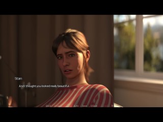 Living With Vicky - Chapter 2 - Stan grabbed vicky's breast and about to kiss her - Highlight