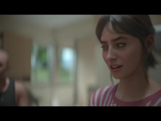 Living With Vicky - Chapter 2 - Stan grabbed vicky's breast and about to kiss her - Highlight