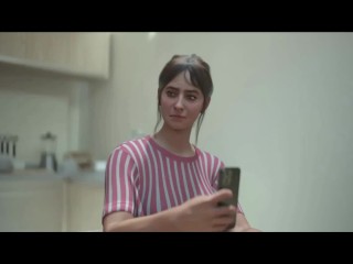 Living With Vicky - Chapter 2 - Stan grabbed vicky's breast and about to kiss her - Highlight