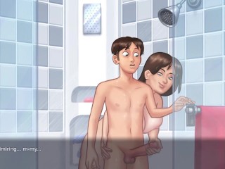 Debbie New Bath and Bed Scenes - Summertime Saga New Version Cookie jar Sex Animation Ep 10