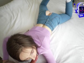 Tore Up Stepsister's Jeans With A Big Ass So She Would Stay At Home - Anny Walker