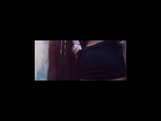 woman urinating on the floor, milf boobs