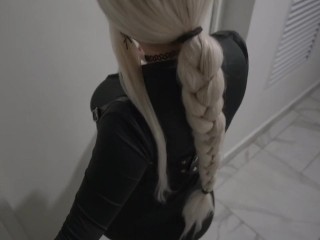 Hard Fucked Stranger In The Mouth In The Elevator, Public Sex With A Housemate