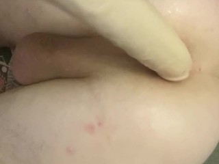 Close up big anal gape and self pissing. 🤤 MY ASS IS CUMMING FOR YOU anal milk squirt