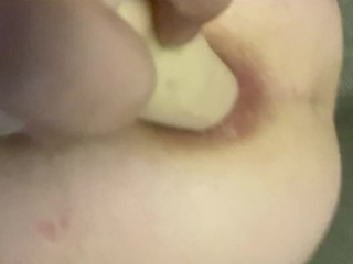 Close up big anal gape and self pissing. 🤤 MY ASS IS CUMMING FOR YOU anal milk squirt