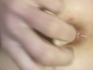 Close up big anal gape and self pissing. 🤤 MY ASS IS CUMMING FOR YOU anal milk squirt