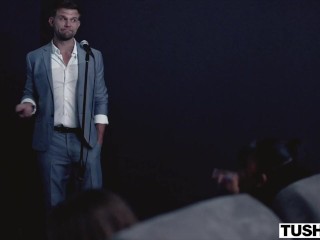 TUSHY Campus Bad Girl Stella Barey Has Intense Anal With College Professor