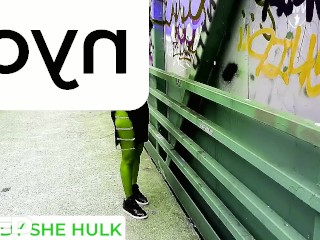 REAL PUBLIC PARODY SHE HULK OUTSIDE GIVING BLOWJOB HENTAI REAL TOON