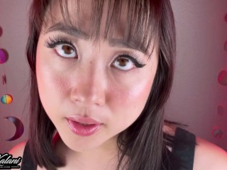 Cum on your Asian Girlfriend's Face & Tongue -ASMR JOI