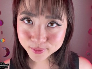 Cum on your Asian Girlfriend's Face & Tongue -ASMR JOI
