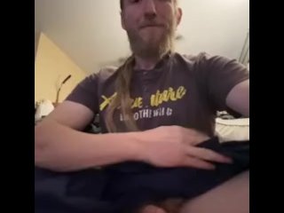 Chilling enjoying easy access with his kilt