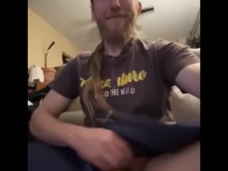 Chilling enjoying easy access with his kilt