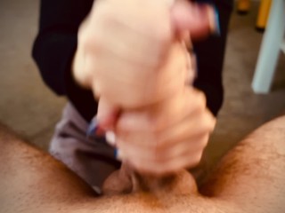 The best quick Handjob she gave me POV - Luce Avery