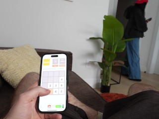 All Natural Big Titty Stepsis let me CUM ON HER TITS- Roxie Sinner