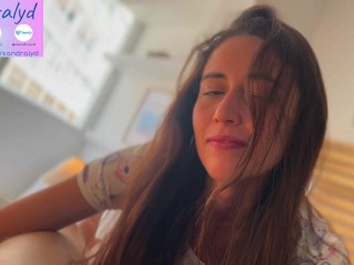 Spanish Cutie Gives Me a Morning Blowjob – Homemade POV