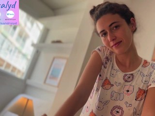 Spanish Cutie Gives Me a Morning Blowjob – Homemade POV