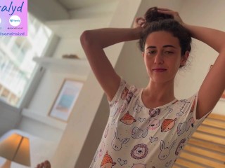 Spanish Cutie Gives Me a Morning Blowjob – Homemade POV