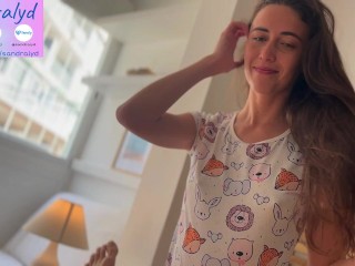 Spanish Cutie Gives Me a Morning Blowjob – Homemade POV