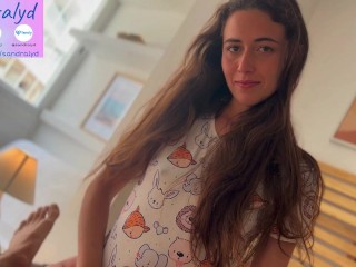 Spanish Cutie Gives Me a Morning Blowjob – Homemade POV