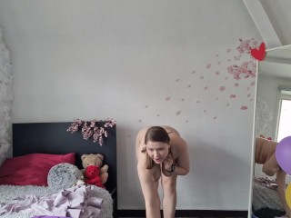 Birthday Strip Tease – I Change Between My 2024 & 2025 Dresses | No Censor