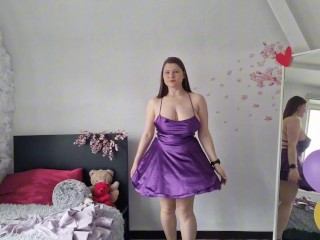 Birthday Strip Tease – I Change Between My 2024 & 2025 Dresses | No Censor