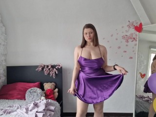 Birthday Strip Tease – I Change Between My 2024 & 2025 Dresses | No Censor