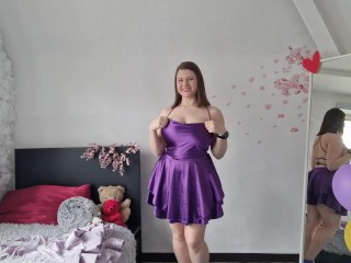 Birthday Strip Tease – I Change Between My 2024 & 2025 Dresses | No Censor