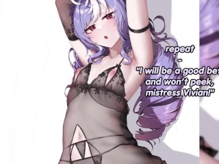 Self-censoring training with Vivian JOI (femdom, jerk off game, armpit fetish, self- censoring)