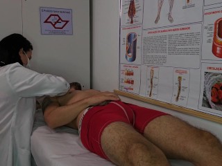 Slutty nurse gets turned on by patient's erection