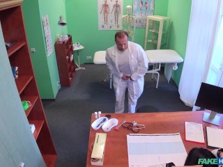 Sexy NURSE fucks the doctor and then fucks a FEMALE Patient - Fake Hospital