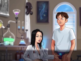 SCIENCE TEACHER MISS OKITA - Summertime Saga New Version Cookie jar Sex Animation Ep 14