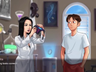 SCIENCE TEACHER MISS OKITA - Summertime Saga New Version Cookie jar Sex Animation Ep 14