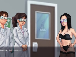 SCIENCE TEACHER MISS OKITA - Summertime Saga New Version Cookie jar Sex Animation Ep 14