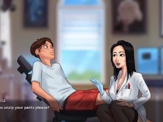 SCIENCE TEACHER MISS OKITA - Summertime Saga New Version Cookie jar Sex Animation Ep 14