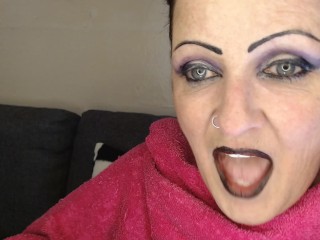 Anna Yawning Over and Over Big Wide Open Mouth Teary Eyed Tired