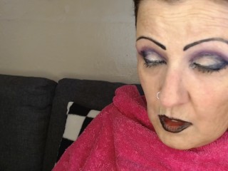 Anna Yawning Over and Over Big Wide Open Mouth Teary Eyed Tired